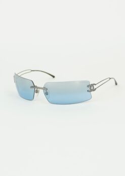 CHANEL RIMLESS RHINESTONE SUNGLASSES