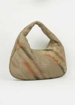 Alternative view of BOTTEGA VENETA SNAKESKIN INTRECCIATO HOBO SHOULDER BAG