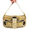 FENDI BEADED GOLD BAGUETTE BAG