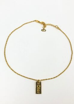 Alternative view of CHRISTIAN DIOR TAG NECKLACE