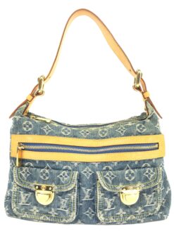 LOUIS VUITTON BAGGY PM DENIM SHOULDER BAG