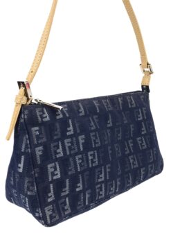 Alternative view of FENDI DENIM ZUCCA SHOULDER BAG