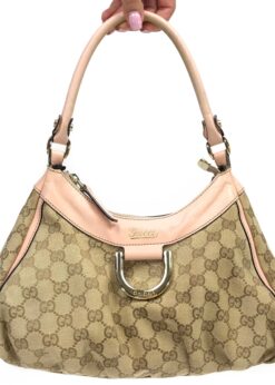 GUCCI ABBEY MONOGRAM SHOULDER BAG