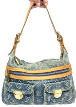 LOUIS VUITTON BAGGY PM DENIM SHOULDER BAG