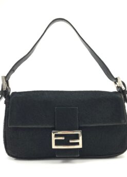 FENDI CALF HAIR BAGUETTE BAG