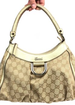 GUCCI ABBEY MONOGRAM SHOULDER BAG