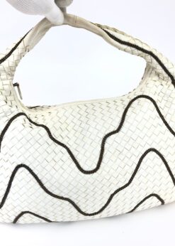 Alternative view of BOTTEGA VENETA INTRECCIATO HOBO BAG WITH CHAIN DETAILING