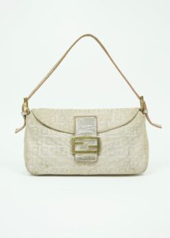 FENDI MONOGRAM SHIMMER BAGUETTE