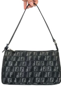 FENDI DENIM ZUCCA SHOULDER BAG