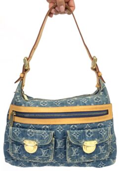 LOUIS VUITTON BAGGY PM DENIM SHOULDER BAG