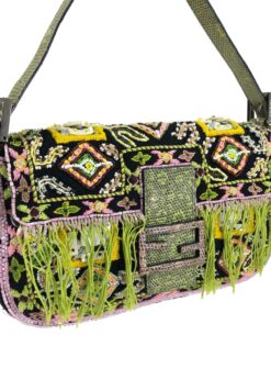 Alternative view of FENDI BEADED BAGUETTE BAG