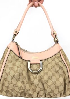 GUCCI ABBEY MONOGRAM SHOULDER BAG
