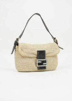 Alternative view of FENDI CROCHET BAGUETTE WITH DIAMANTÉ BUCKLE