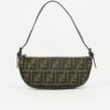 FENDI ZUCCA CRESCENT SHOULDER BAG