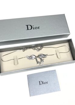 Alternative view of CHRISTIAN DIOR MONOGRAM WINGED NECKLACE