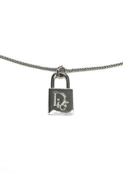 CHRISTIAN DIOR PADLOCK NECKLACE