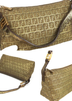 Alternative view of FENDI ZUCCA SHOULDER BAG