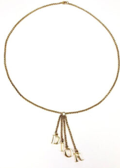 Alternative view of CHRISTIAN DIOR SPELL-OUT NECKLACE