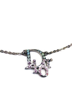 CHRISTIAN DIOR MULTI-COLOUR MONOGRAM NECKLACE