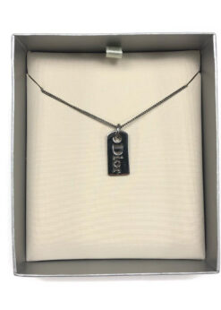 CHRISTIAN DIOR TAG NECKLACE