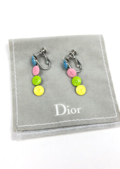 Alternative view of CHRISTIAN DIOR SPELLOUT CLIP ON EARRINGS