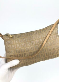 Alternative view of FENDI ZUCCA SHOULDER BAG