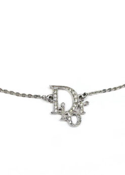 CHRISTIAN DIOR JEWELLED MONOGRAM NECKLACE