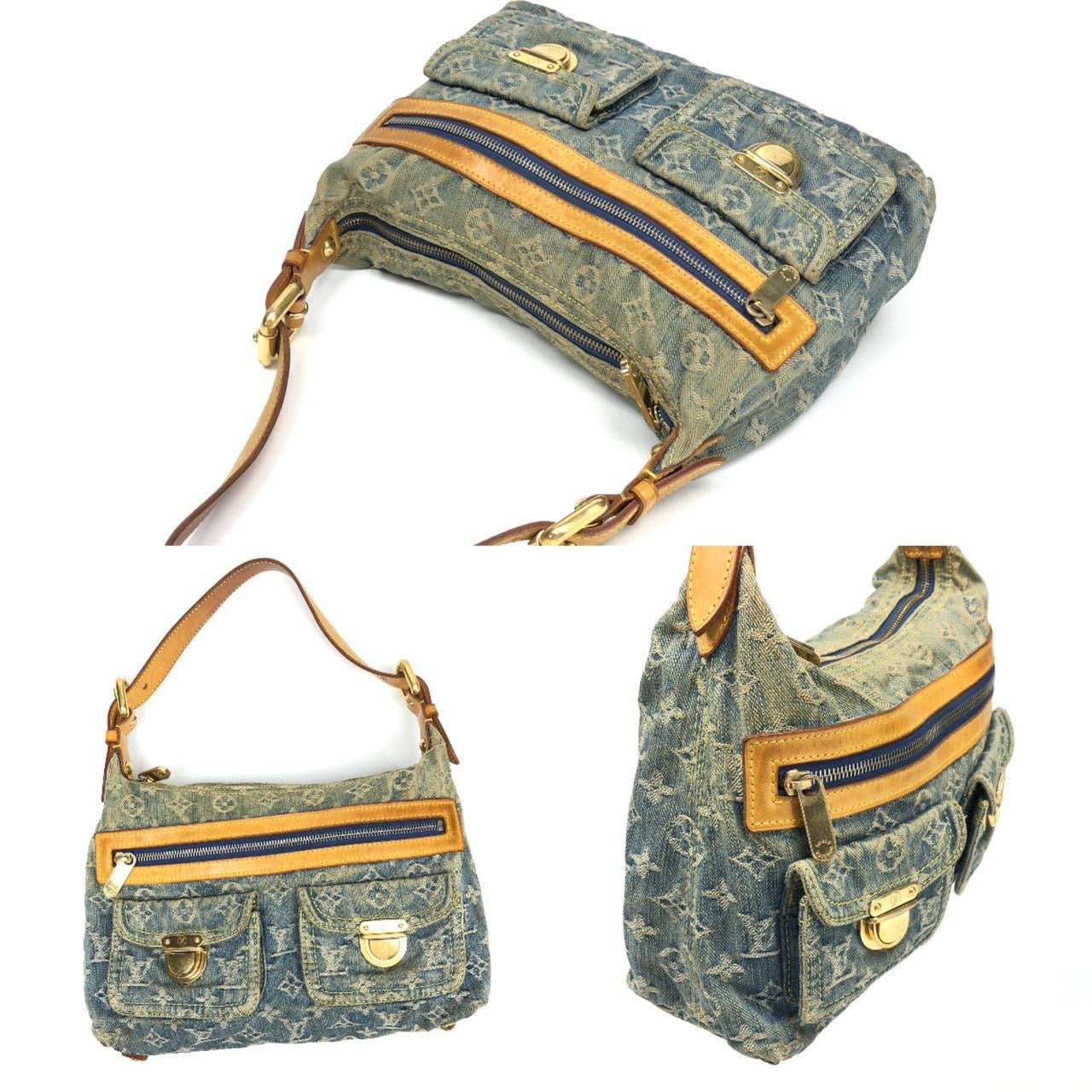 LOUIS VUITTON DENIM SHOULDER BAG - Image 2