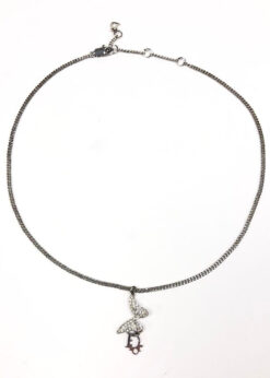 Alternative view of CHRISTIAN DIOR MONOGRAM BUTTERFLY NECKLACE