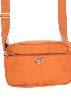 PRADA NYLON BURNT ORANGE CROSSBODY BAG