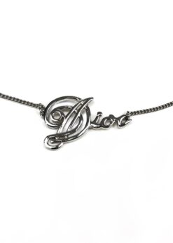 CHRISTIAN DIOR SPELL-OUT NECKLACE