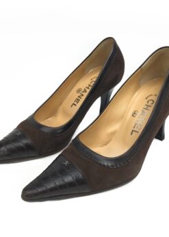 CHANEL LOGO HEELS - UK 3 /  US 5 /  EU 36