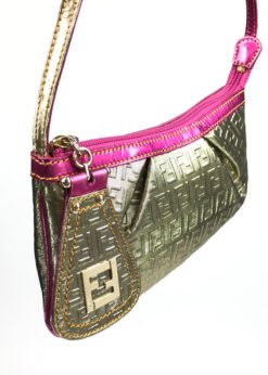 Alternative view of FENDI ZUCCA SHOULDER BAG