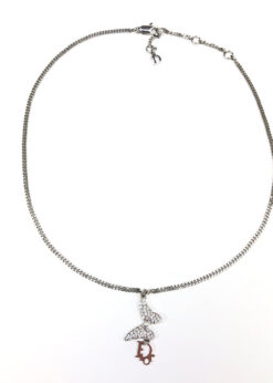 Alternative view of CHRISTIAN DIOR MONOGRAM BUTTERFLY NECKLACE