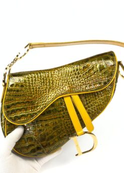 Alternative view of CHRISTIAN DIOR CROCODILE SADDLE BAG