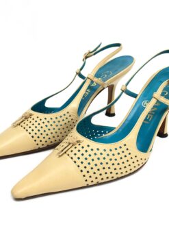 CHANEL SLING-BACK MULE HEELS - UK 3.5 / US 5.5 / EU 36.5